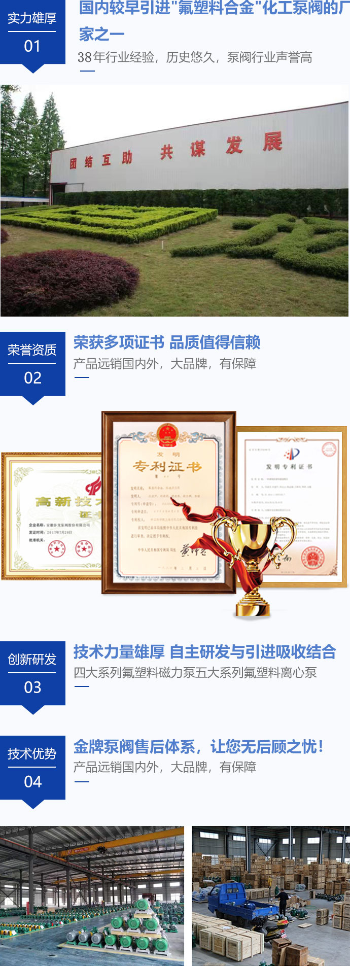 安徽卧龙氟塑料化工泵